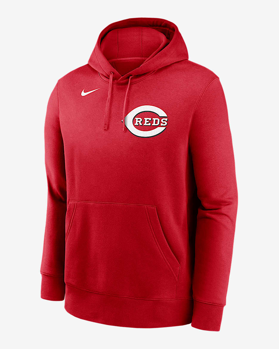 Elly De La Cruz Cincinnati Reds Club Men's Nike MLB Pullover Hoodie - Red