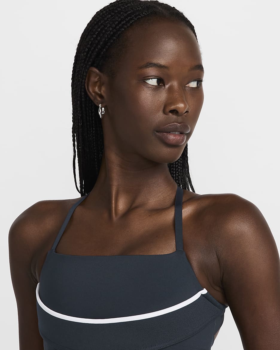 Sutiã Nike x Jacquemus para mulher - Dark Obsidian/Branco