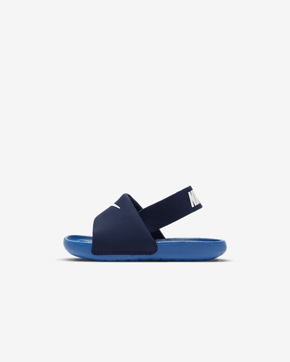 Nike Kawa Baby & Toddler Slides - Blue Void/Pure Platinum/Signal Blue