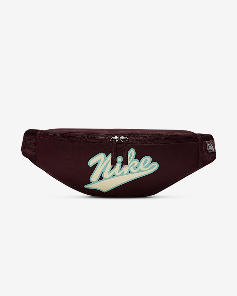 Nike Heritage Cross-Body Bag (3L) - Burgundy Crush/Cannon/Light Khaki