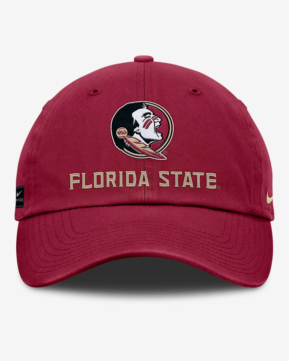 Florida State Sideline Club Gameday Men's Nike College Adjustable Hat - Garnet