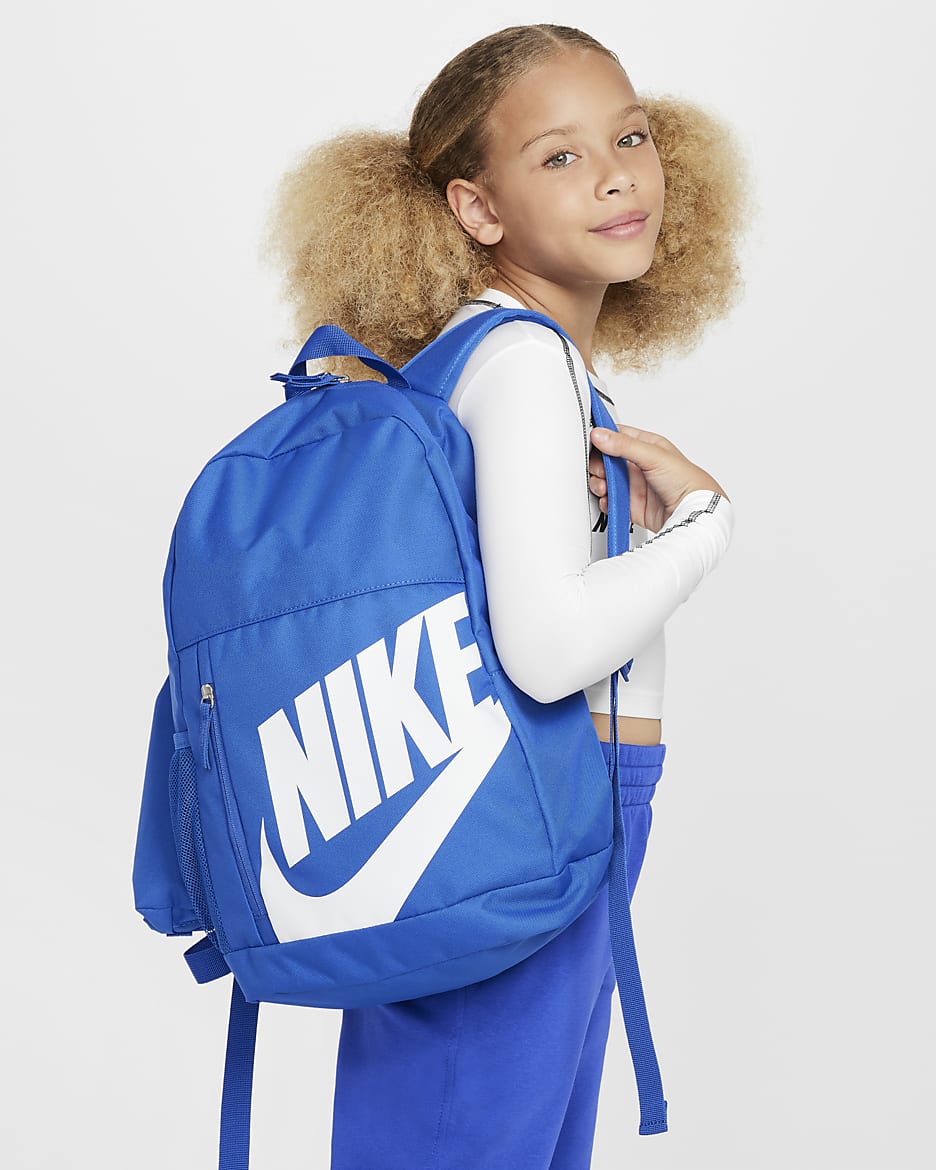 Mochila para niños Nike Elemental (20 L) - Royal juego/Royal juego/Blanco