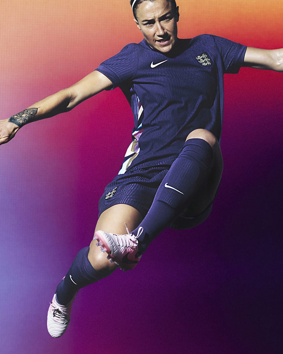 Shorts da calcio replica Nike Dri-FIT Inghilterra 2024 Stadium da donna – Away - Dark Raisin/Sesame