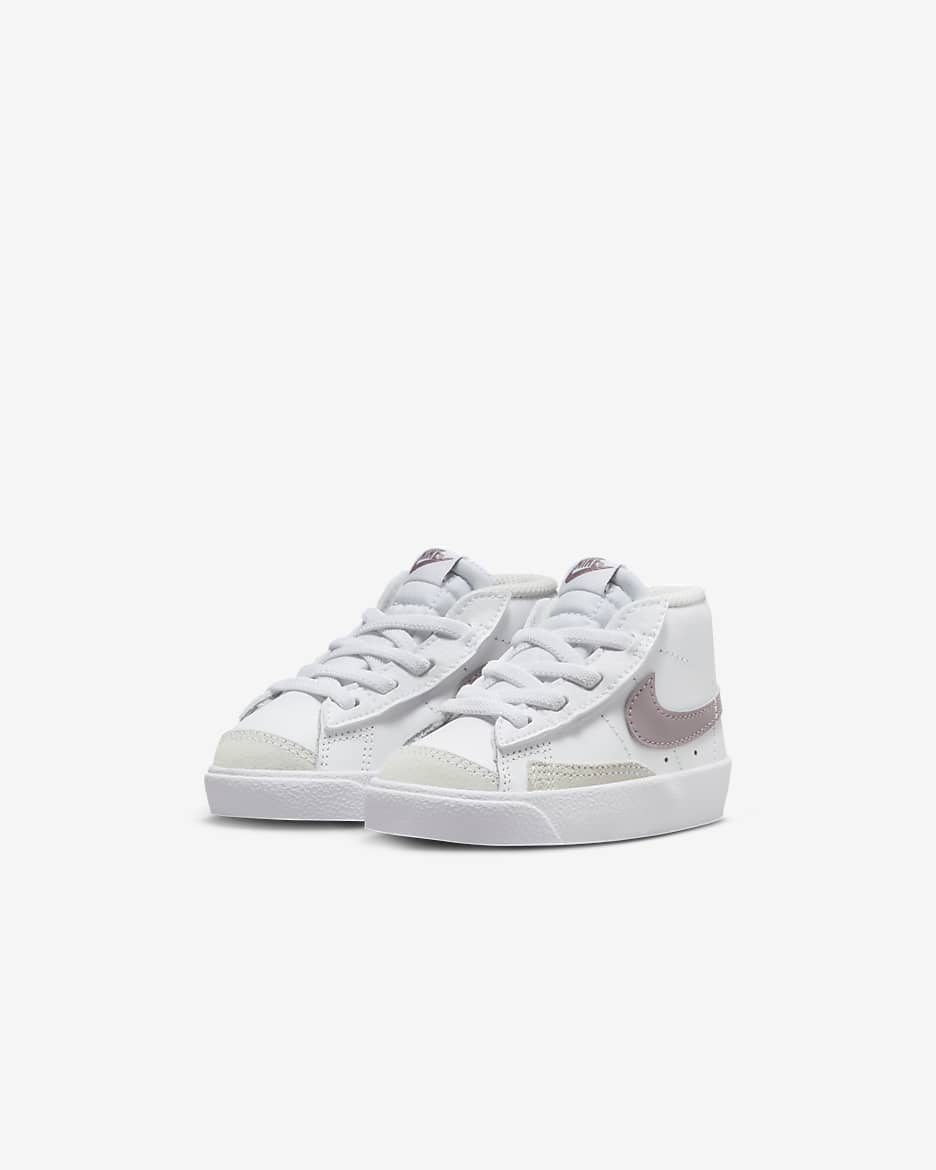 Nike Blazer Mid '77 Baby/Toddler Shoes - White/Phantom/Light Violet Ore