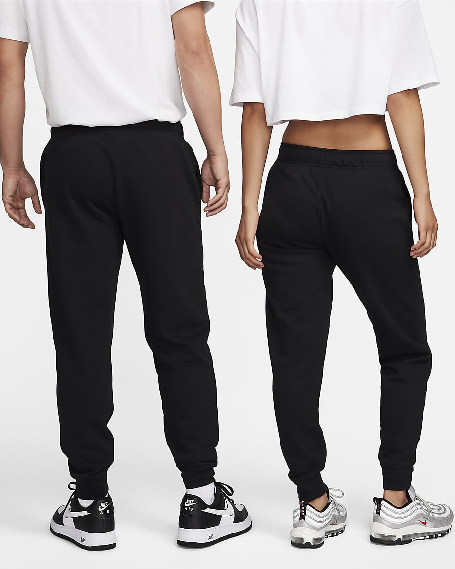 Nike Sportswear Club Fleece Women's Mid-Rise Joggers - Black/White