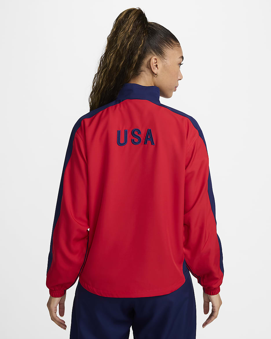 USWNT 1999 Reissue Women's Nike Soccer Replica Track Jacket - University Red/Loyal Blue/White