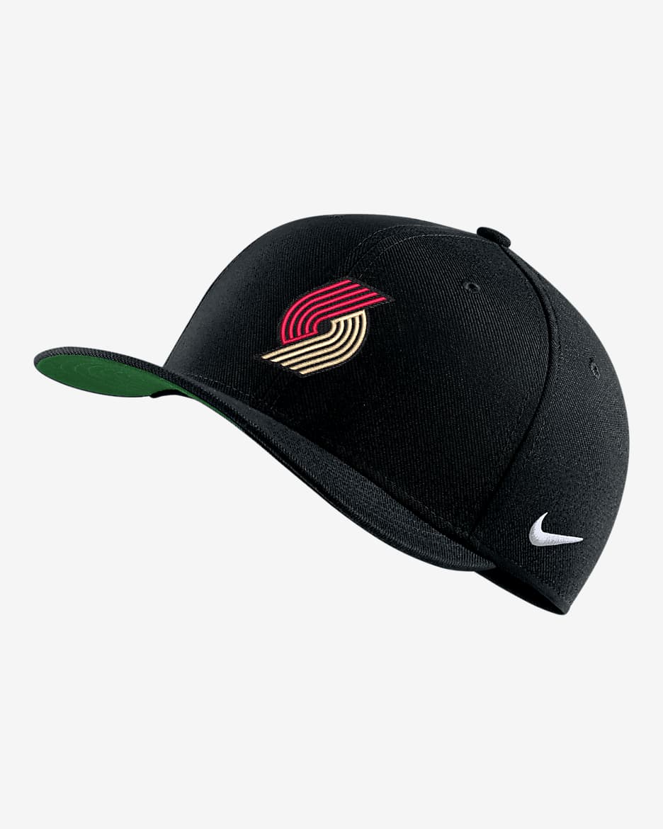 Portland Trail Blazers City Edition Nike NBA Swoosh Flex Cap - Black