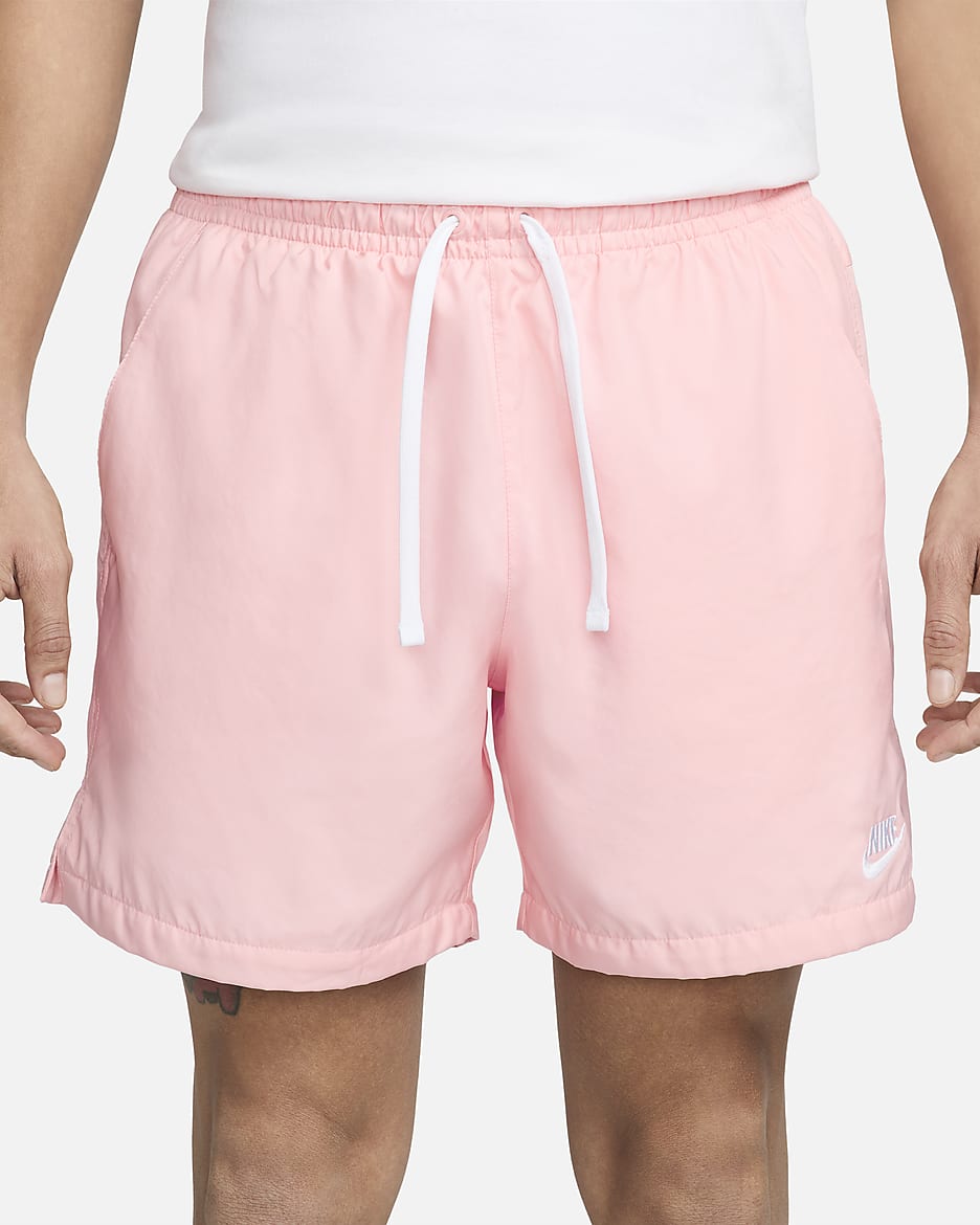 Nike Sportswear Pantalons curts oberts de teixit Woven - Home - Pink Bloom/Blanc