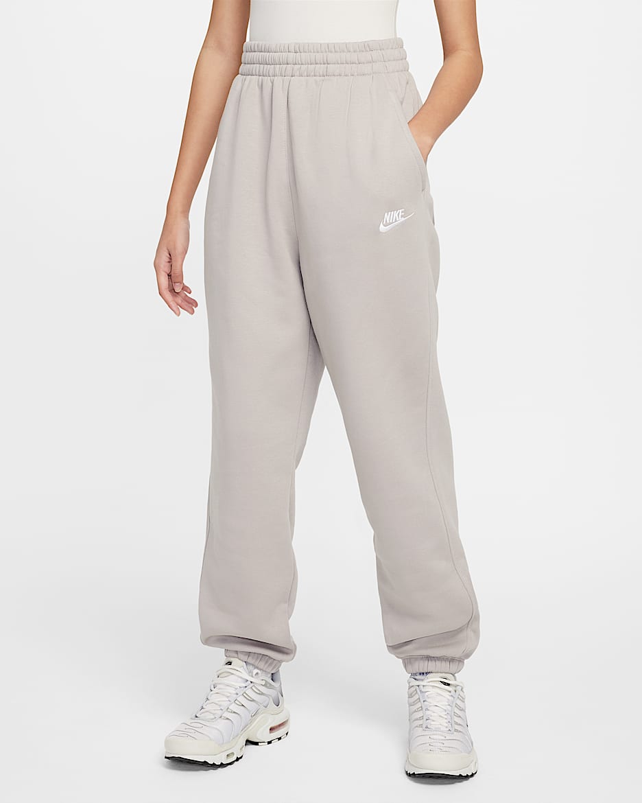Pantaloni ampi Nike Sportswear Club Fleece – Ragazzo/a - College Grey/College Grey/Bianco