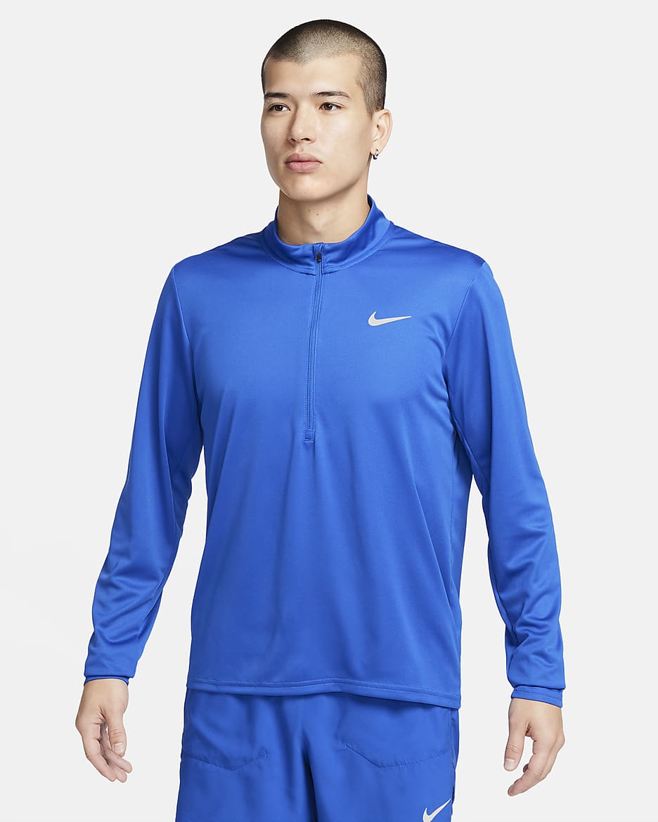 Nike Pacer Dri-FIT rövid cipzáras férfi futófelső - Game Royal