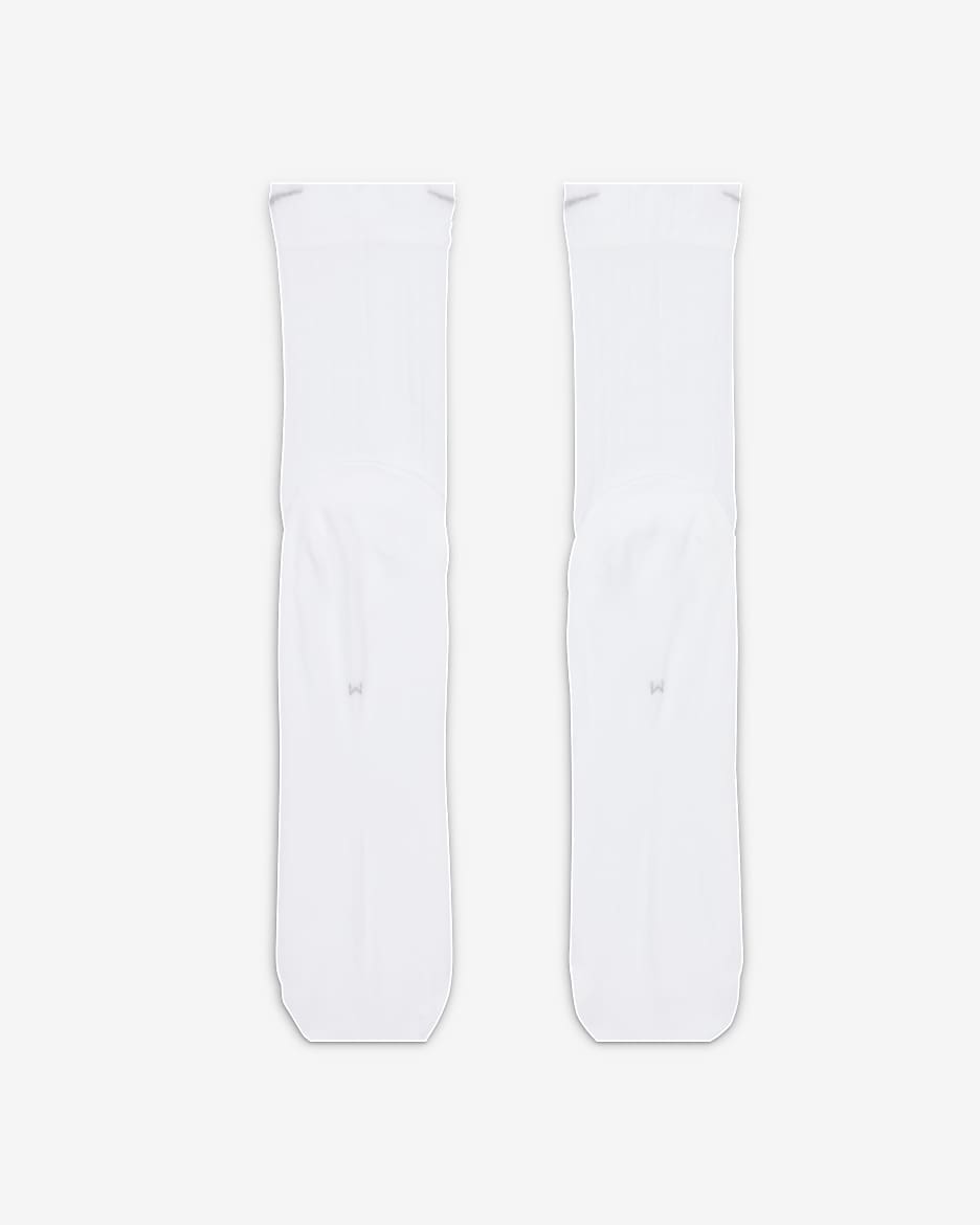 Nike Women's Sheer Crew Socks (1 Pair) - White/Light Smoke Grey