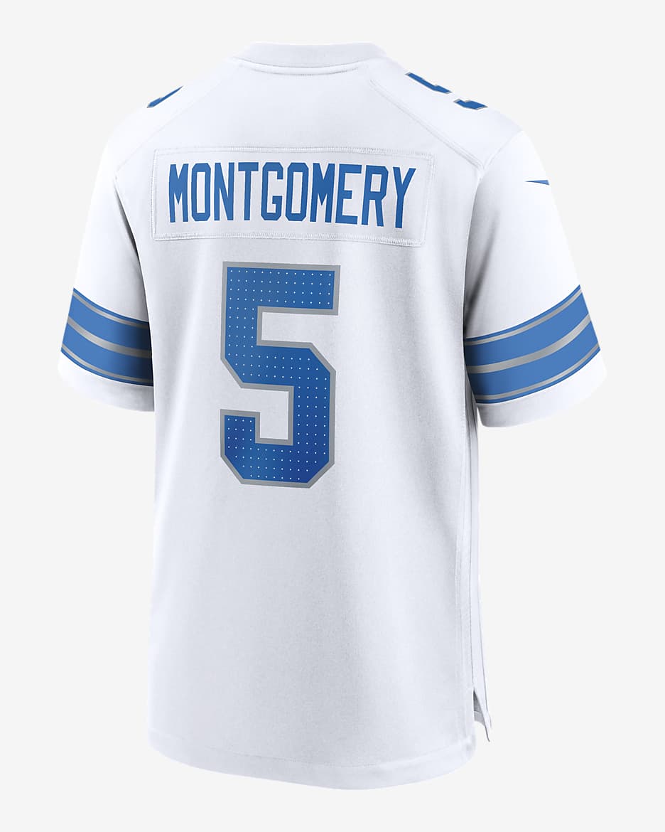 David Montgomery Detroit Lions Men's Nike NFL Game Football Jersey - White