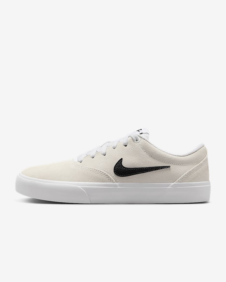 Nike Charge Wildlederschuh (Damen) - Weiß/Weiß/Gum Light Brown/Schwarz