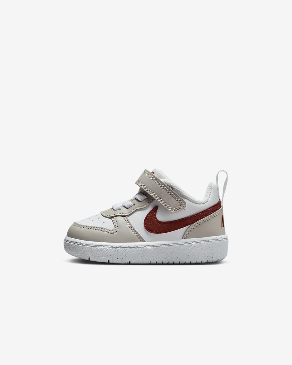 Nike Court Borough Recraft Baby/Toddler Shoes - White/Light Iron Ore/White/Dark Pony