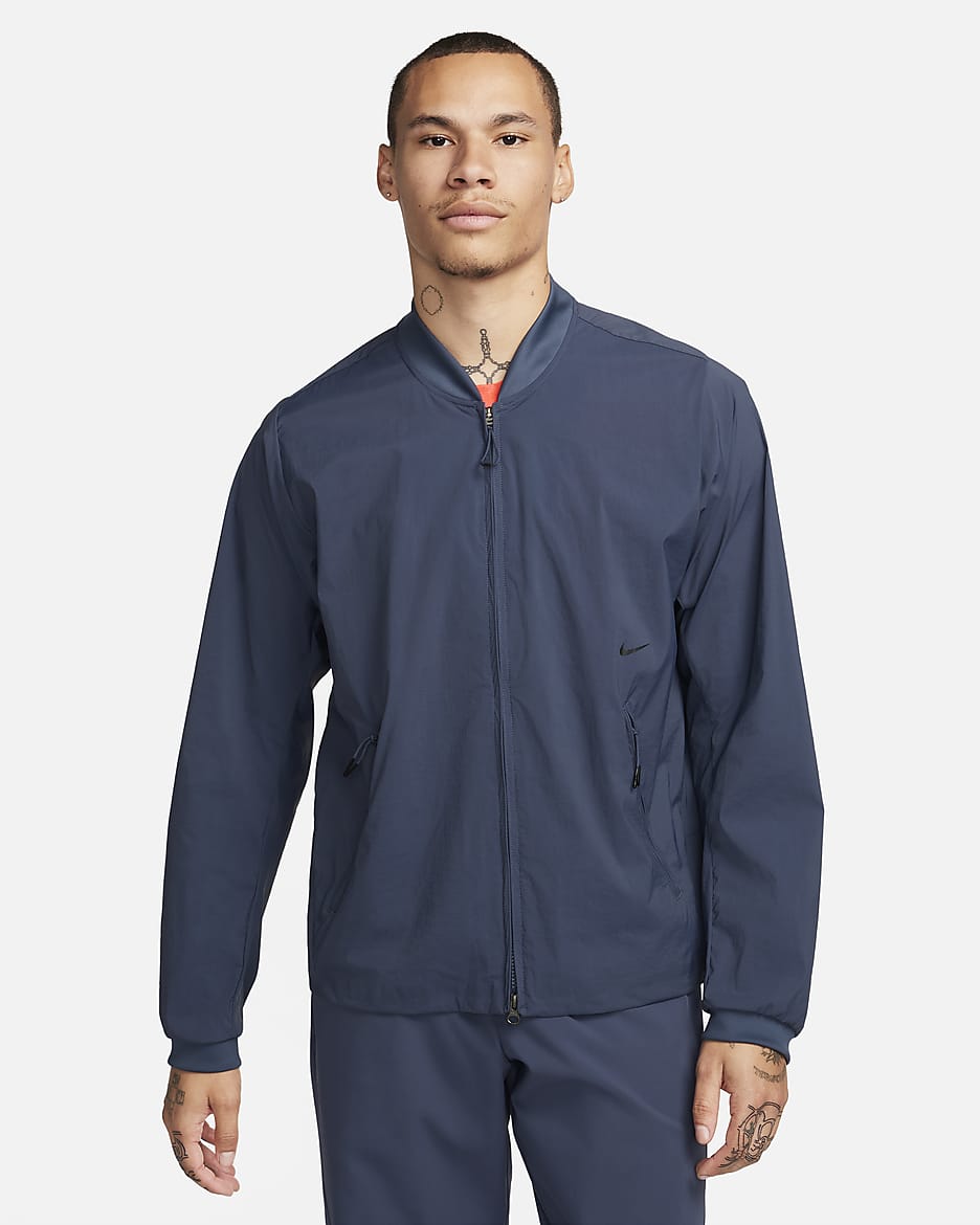 Nike A.P.S. Mångsidig bomberjacka Repel för män - Thunder Blue/Svart