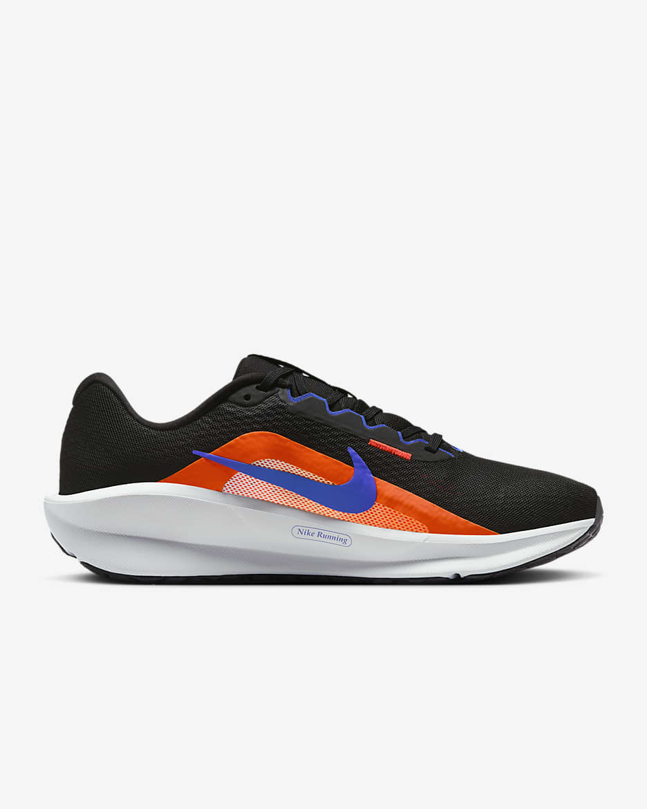 Nike Downshifter 13 Men's Road Running Shoes - Black/Hyper Crimson/Pure Platinum/Astronomy Blue