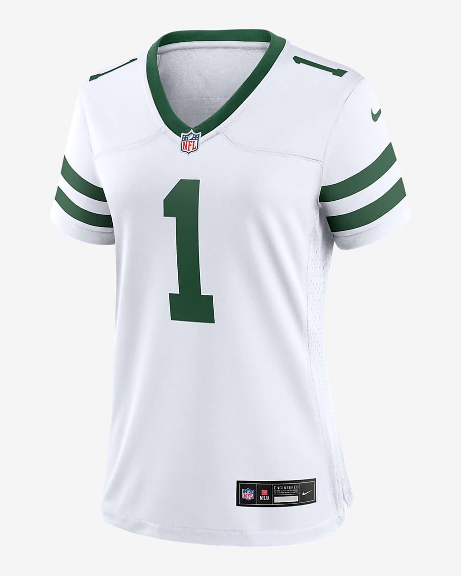 Jersey de fútbol americano Nike de la NFL Game para mujer Sauce Gardner New York Jets - Blanco