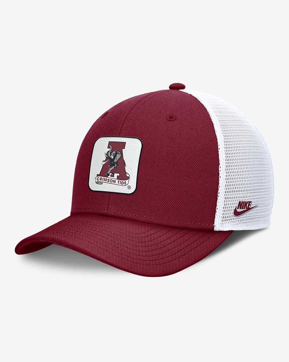 Alabama Crimson Tide Legacy Rise Mascot Men's Nike College Trucker Adjustable Hat - Team Crimson