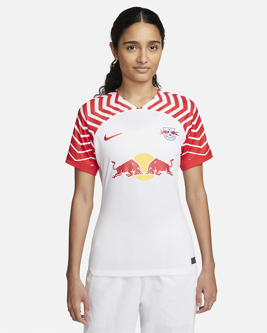 RB Leipzig 2023/24 Stadium Home Women's Nike Dri-FIT Football Shirt - White/Global Red/Global Red