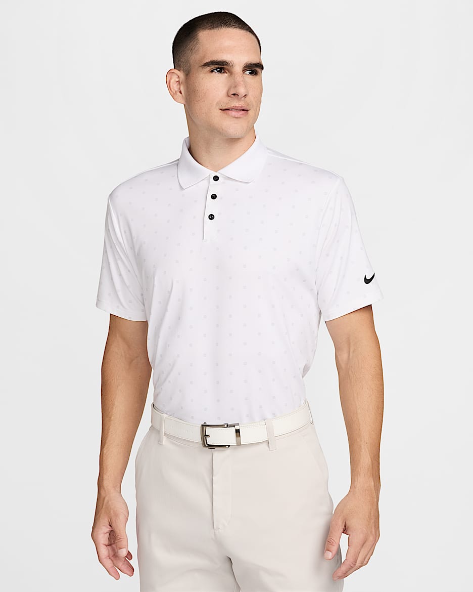 Nike Tour Men's Dri-FIT Golf Polo - White/Black