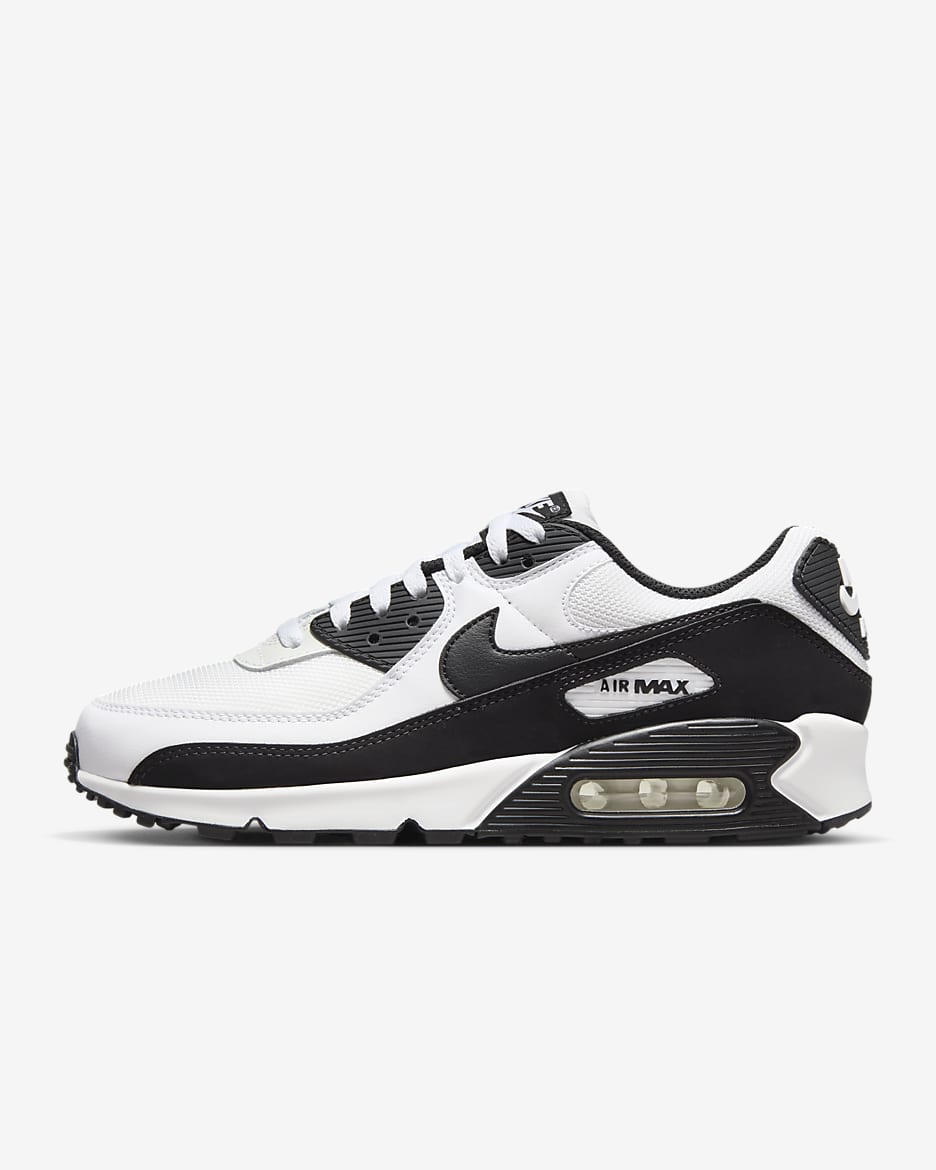 Calzado para hombre Nike Air Max 90 - Blanco/Blanco/Negro