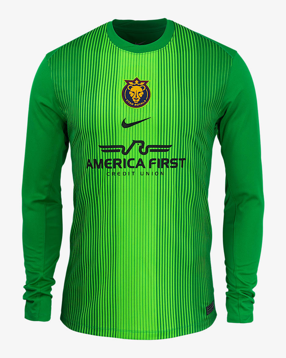Jersey Nike de la NWSL Replica del Utah Royals FC portero 2025 Stadium para hombre - Verde strike/Verde estadio