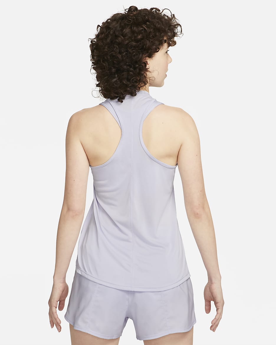 Nike Dri-FIT One Swoosh Women's Tank Top - Oxygen Purple