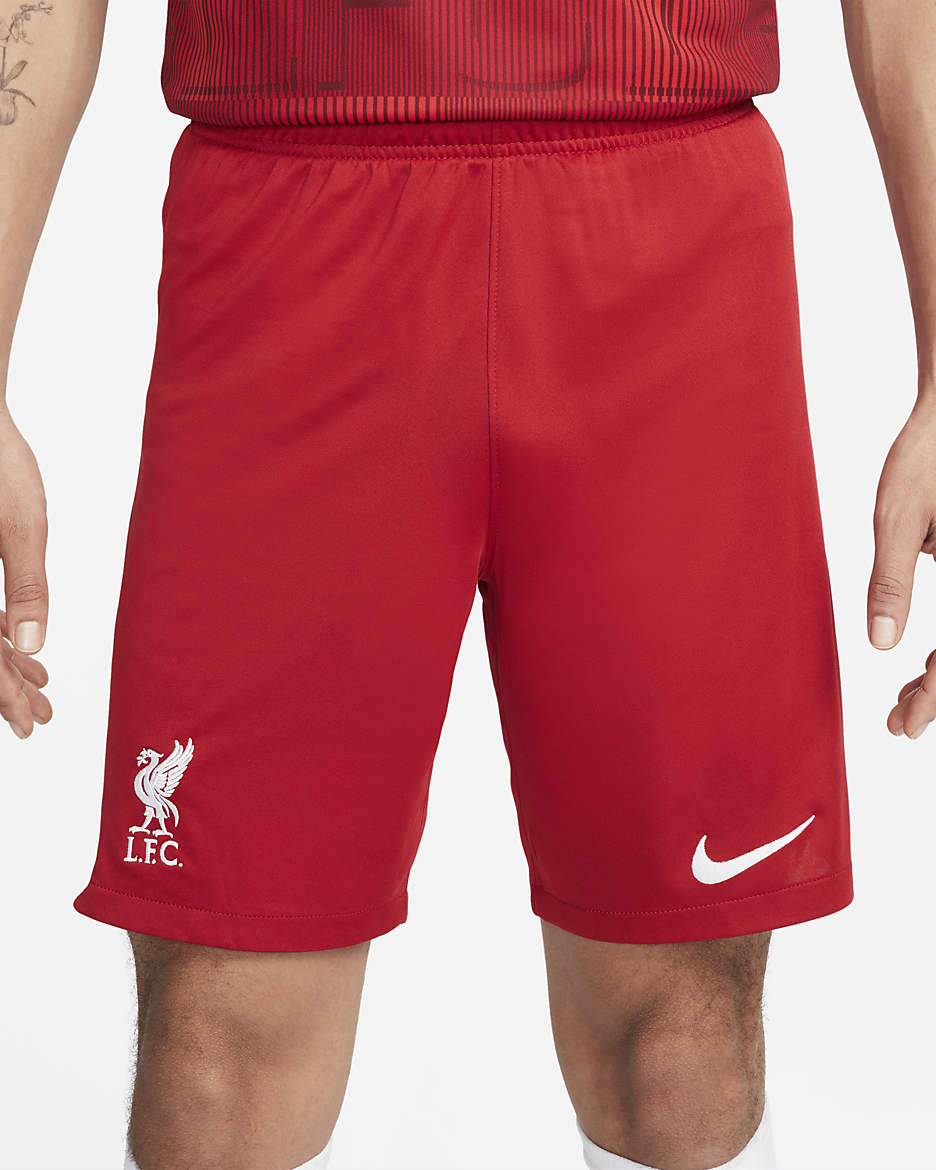 Liverpool F.C. 2023/24 Stadium Home Men's Nike Dri-FIT Football Shorts - Gym Red/White