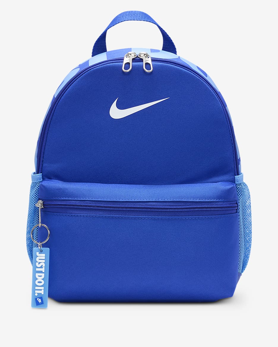 Mini sac à dos Nike Brasilia JDI pour enfant (11 L) - Game Royal/University Blue/Blanc