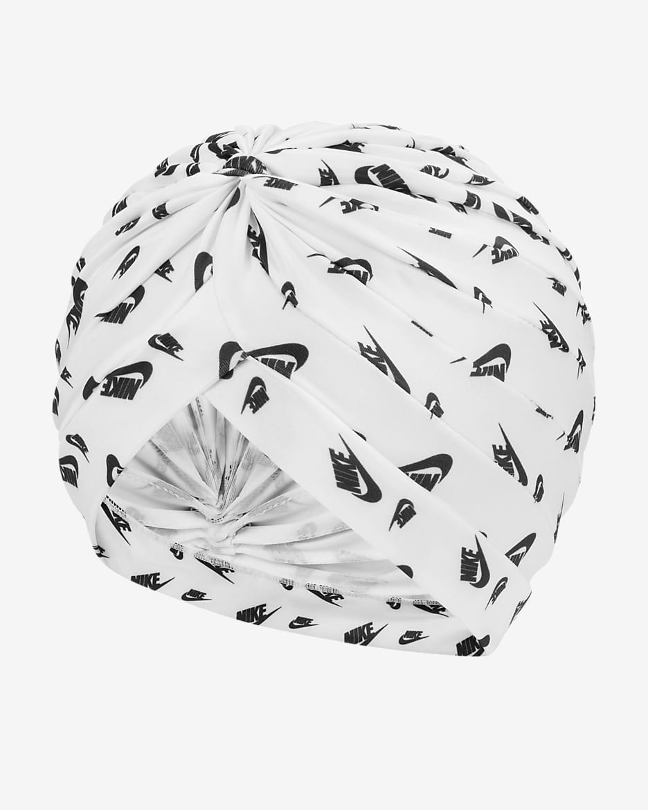 Cinta para el pelo estampada para mujer Nike - Blanco/Negro