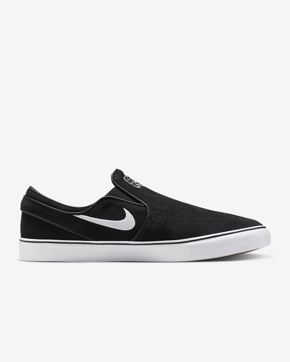 Skateboardsko Nike SB Janoski+ Slip - Svart/Svart/Svart/Vit