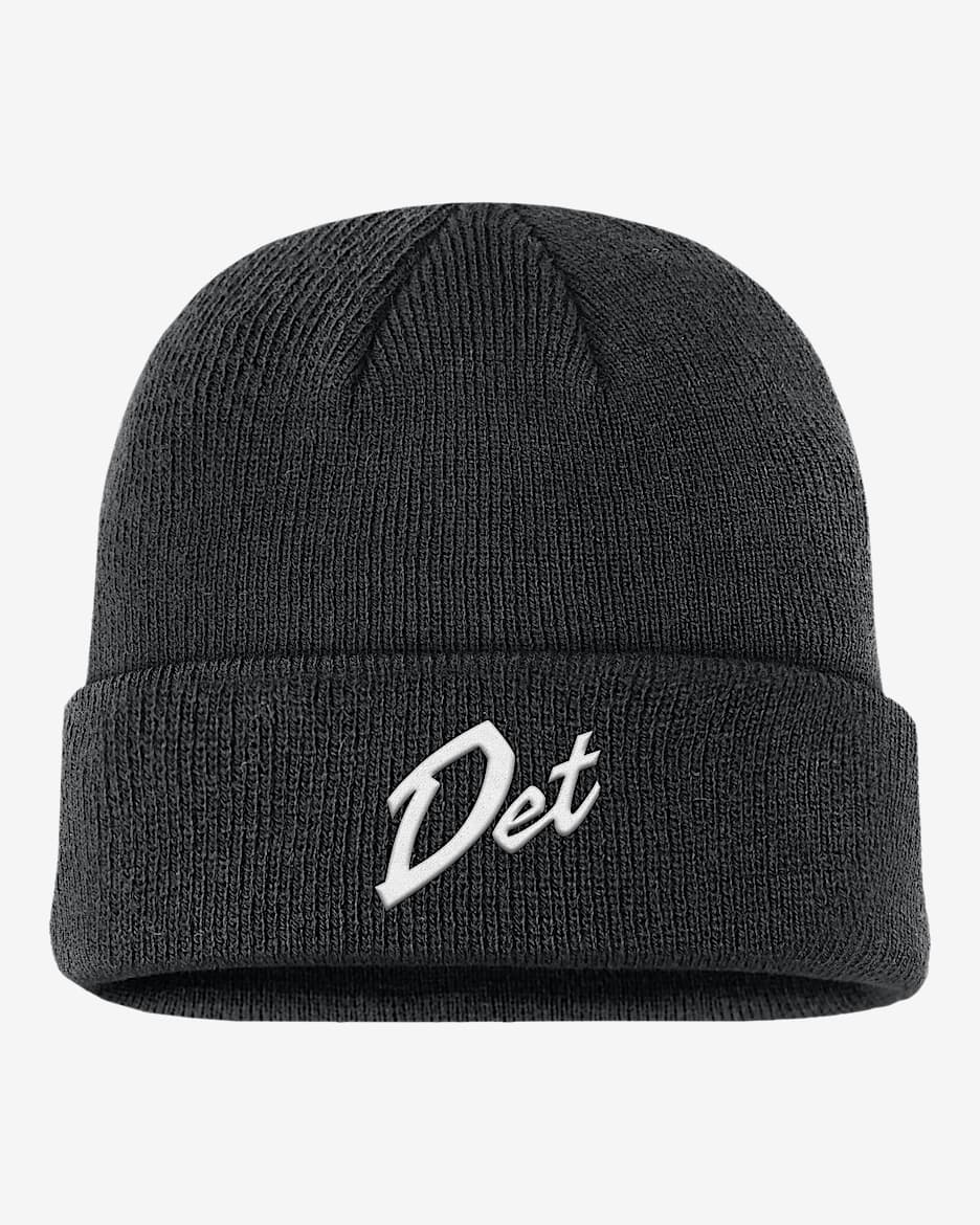 Detroit Terra City Edition Nika NBA Beanie - Black