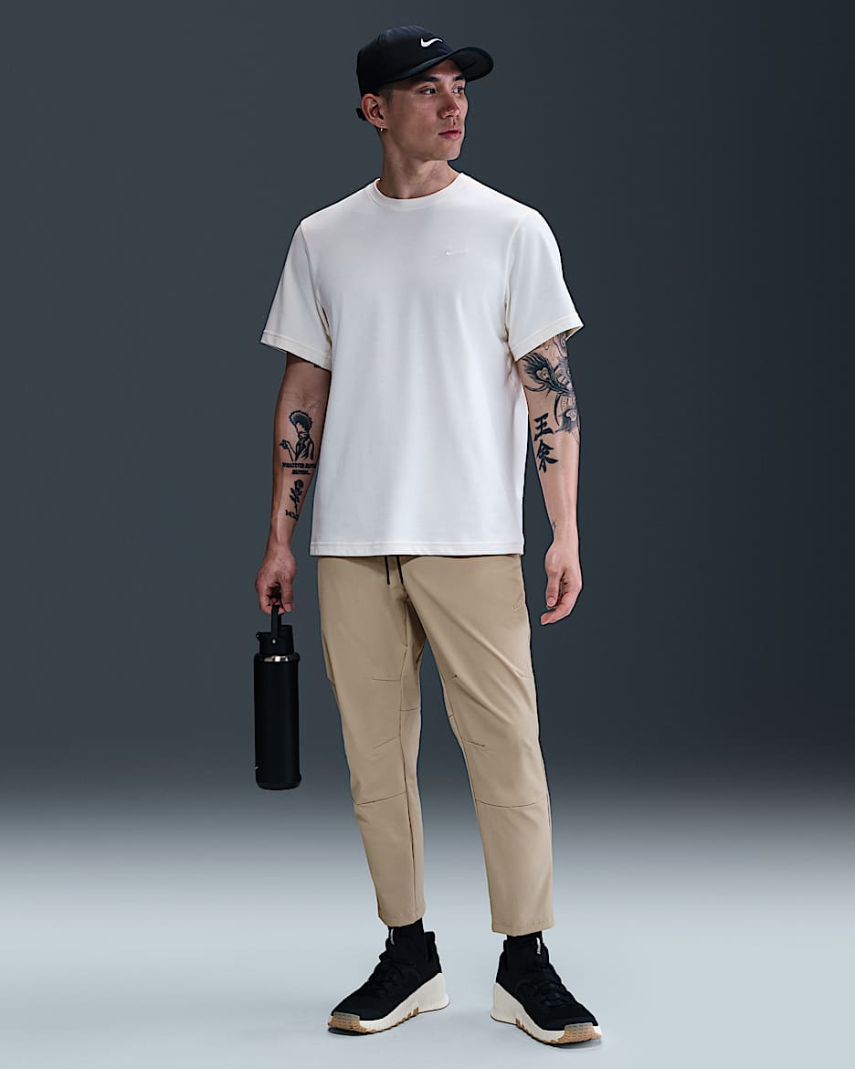 Nike Unlimited Men's Dri-FIT Straight-Leg Versatile Trousers - Desert Khaki/Black/Desert Khaki