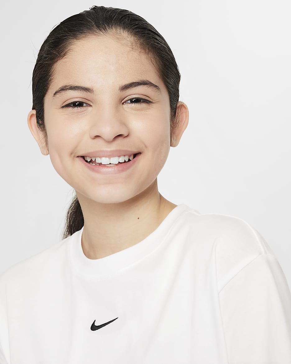 T-shirt Nike Sportswear Essential pour ado (fille) - Blanc