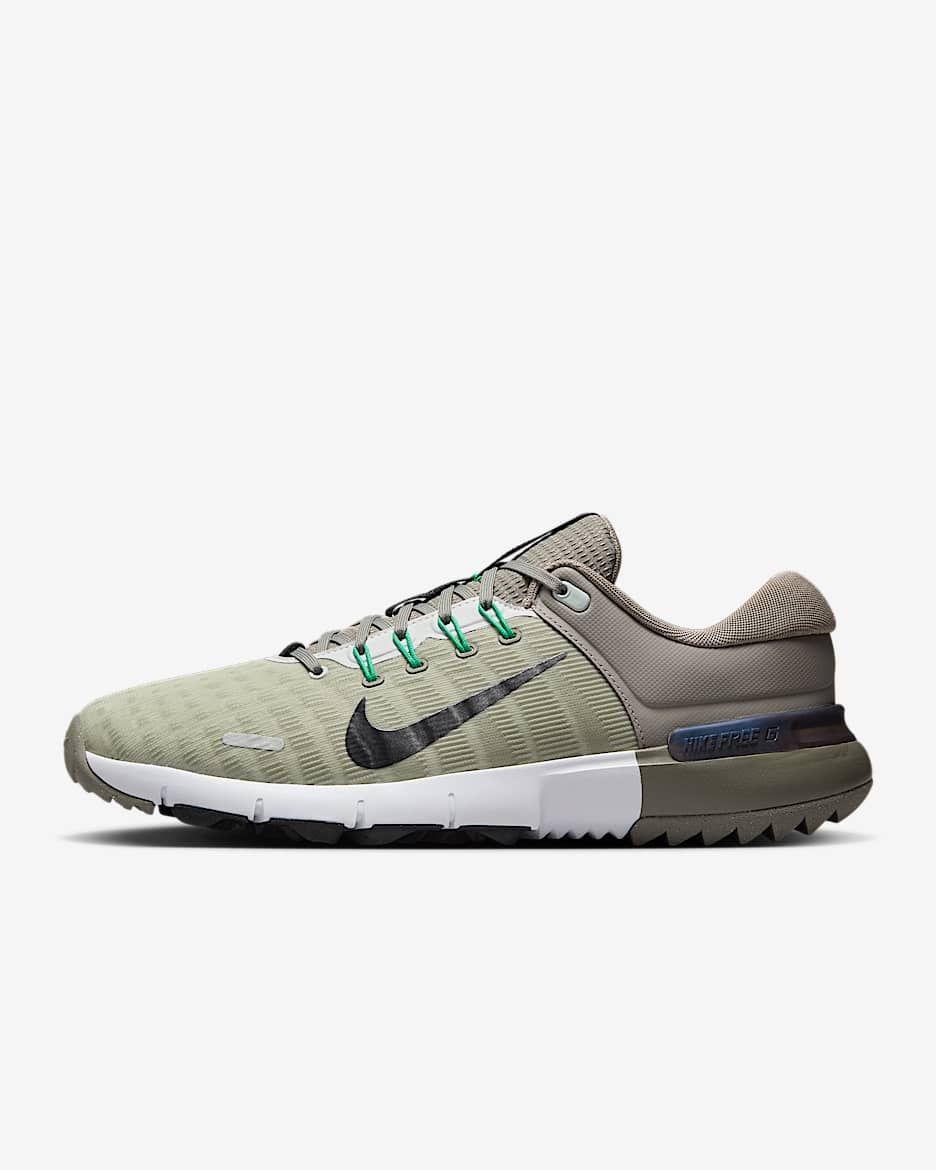 Nike Free Golf NN Golf Shoes (Wide) - Light Army/Light Silver/Black