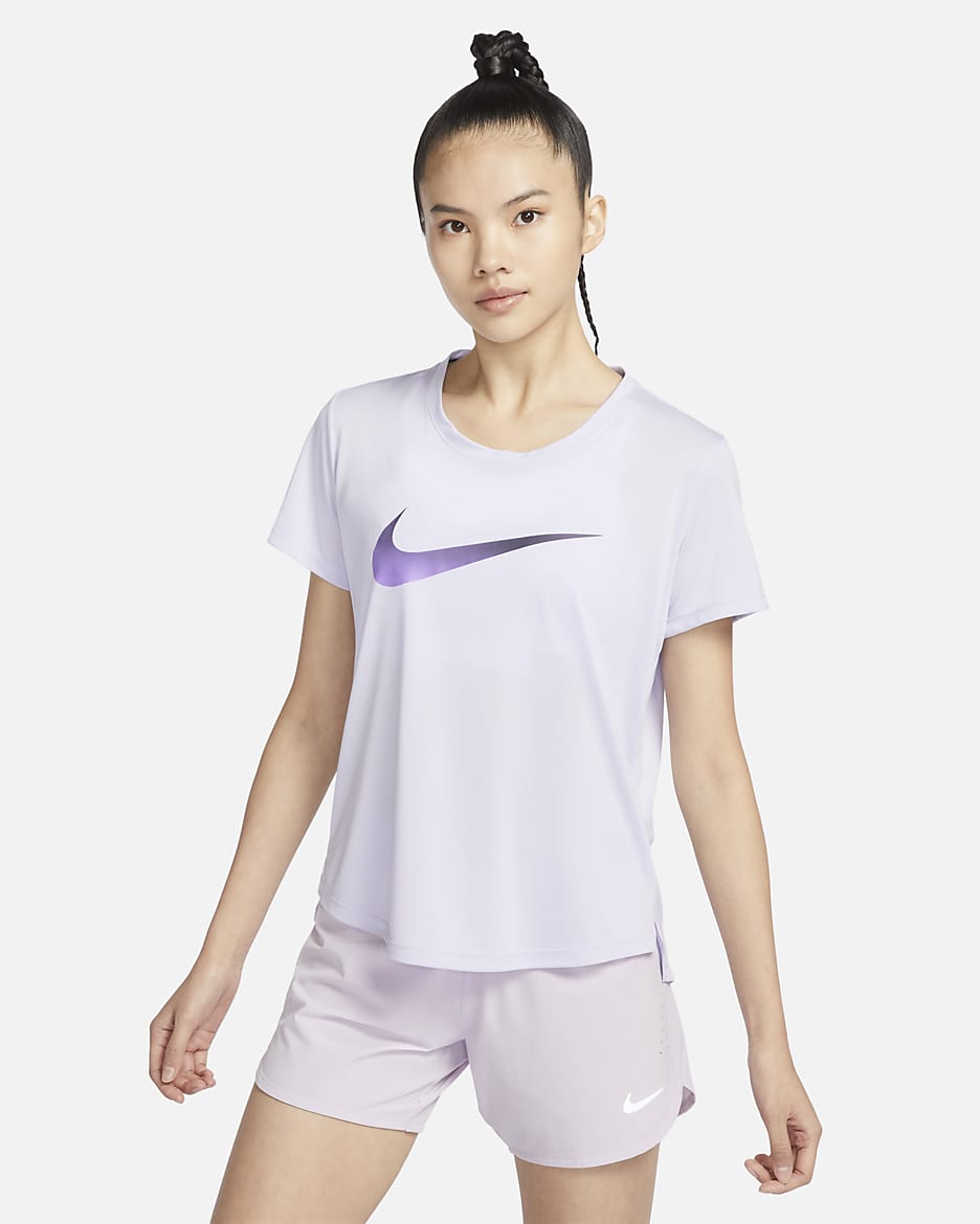 Nike Dri-FIT One Women's Short-Sleeve Running Top - Oxygen Purple