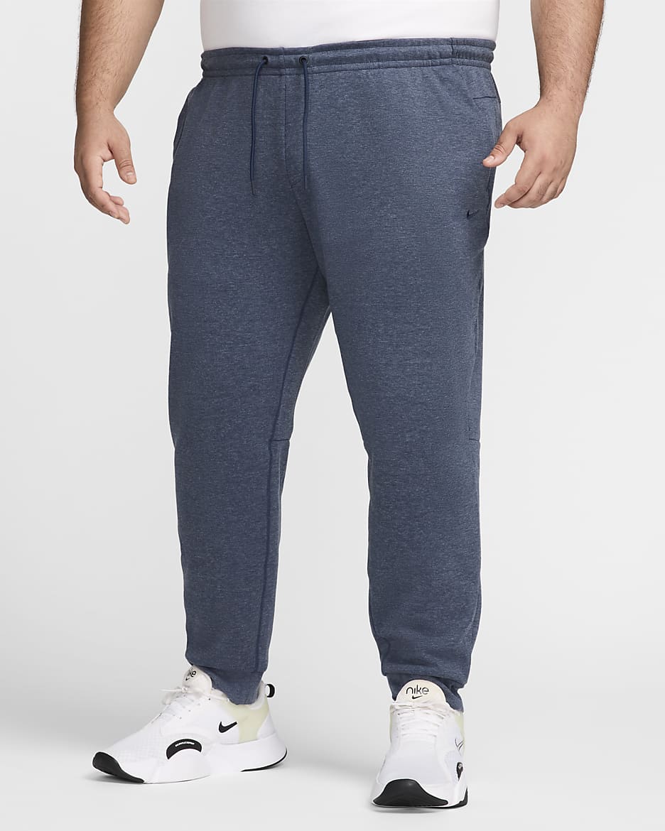 Mångsidiga sweats Nike Primary Dri-FIT UV för män - Obsidian/Heather/Obsidian