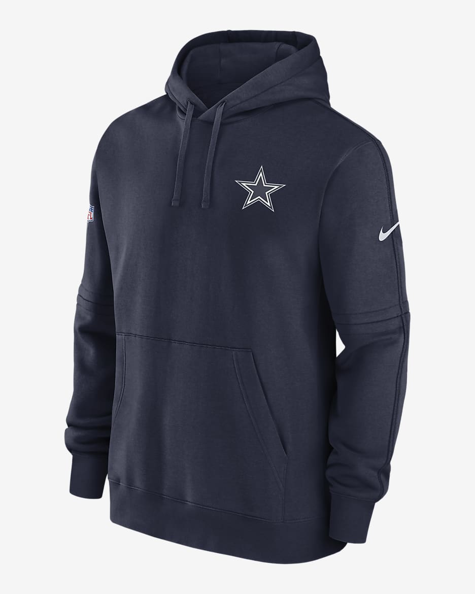 Dallas Cowboys Sideline Club Nike NFL Hoodie für Herren - College Navy