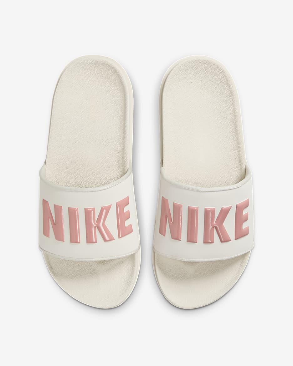 Nike Offcourt Women's Slides - Light Orewood Brown/Red Stardust