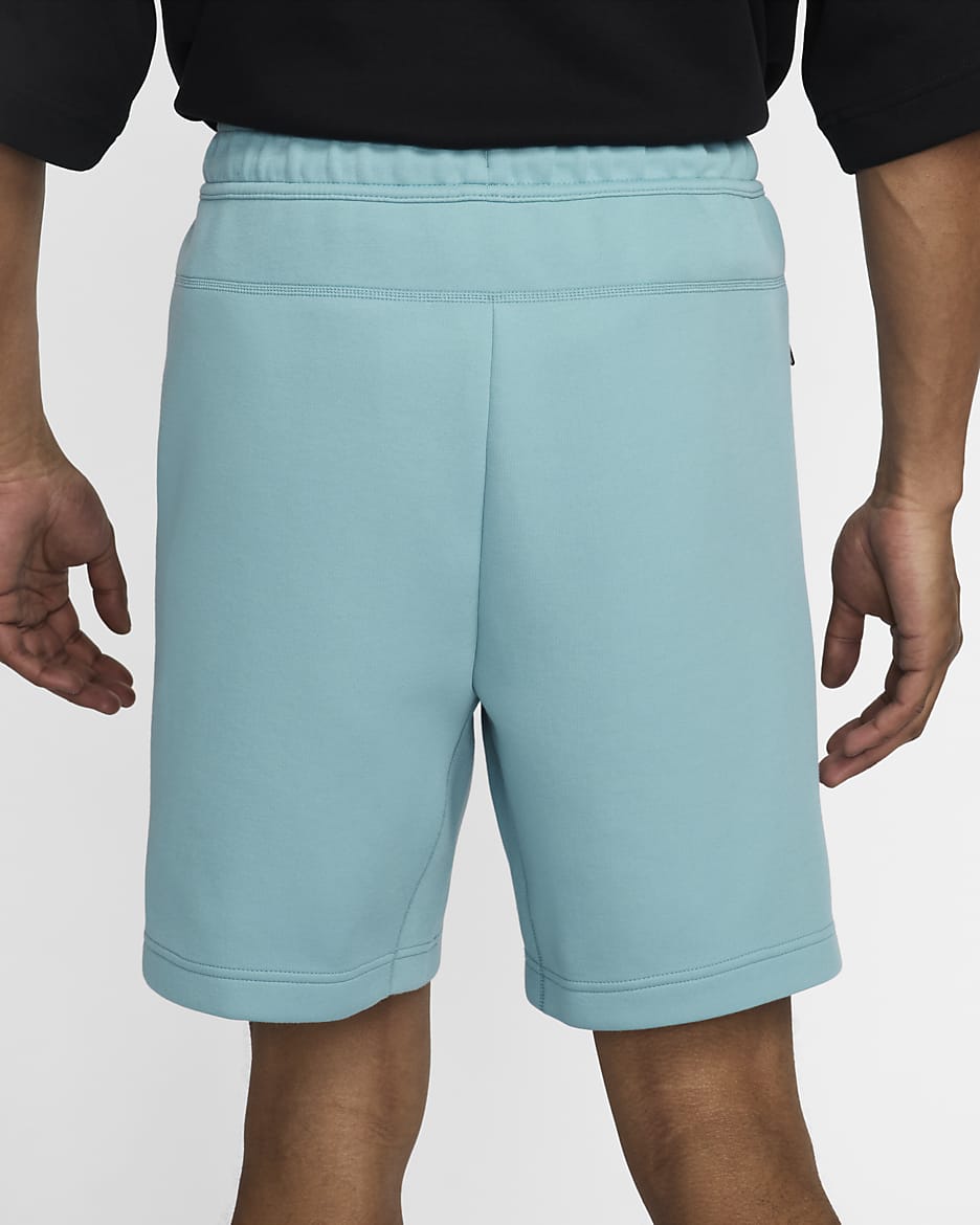 Short Nike Sportswear Tech Fleece pour homme - Denim Turquoise/Noir