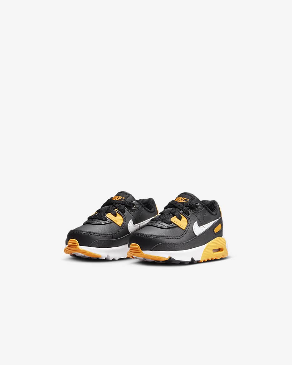 Chaussure Nike Air Max 90 LTR pour Bébé et Petit enfant - Noir/University Gold/Blanc