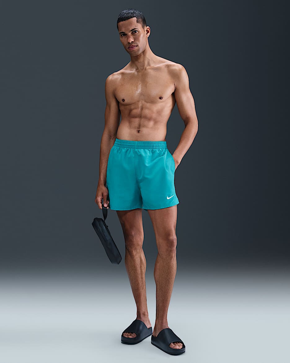 Shorts de vóleibol de 13 cm con forro de ropa interior para hombre Nike Swim Breaker - Cactus empolvado