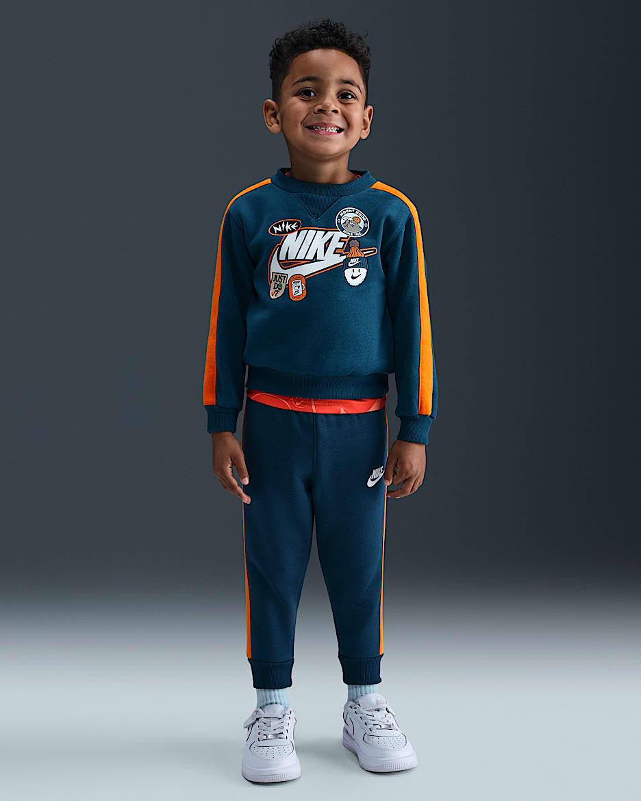 Nike Toddler 2-Piece Fleece Pants Set - Blue Force