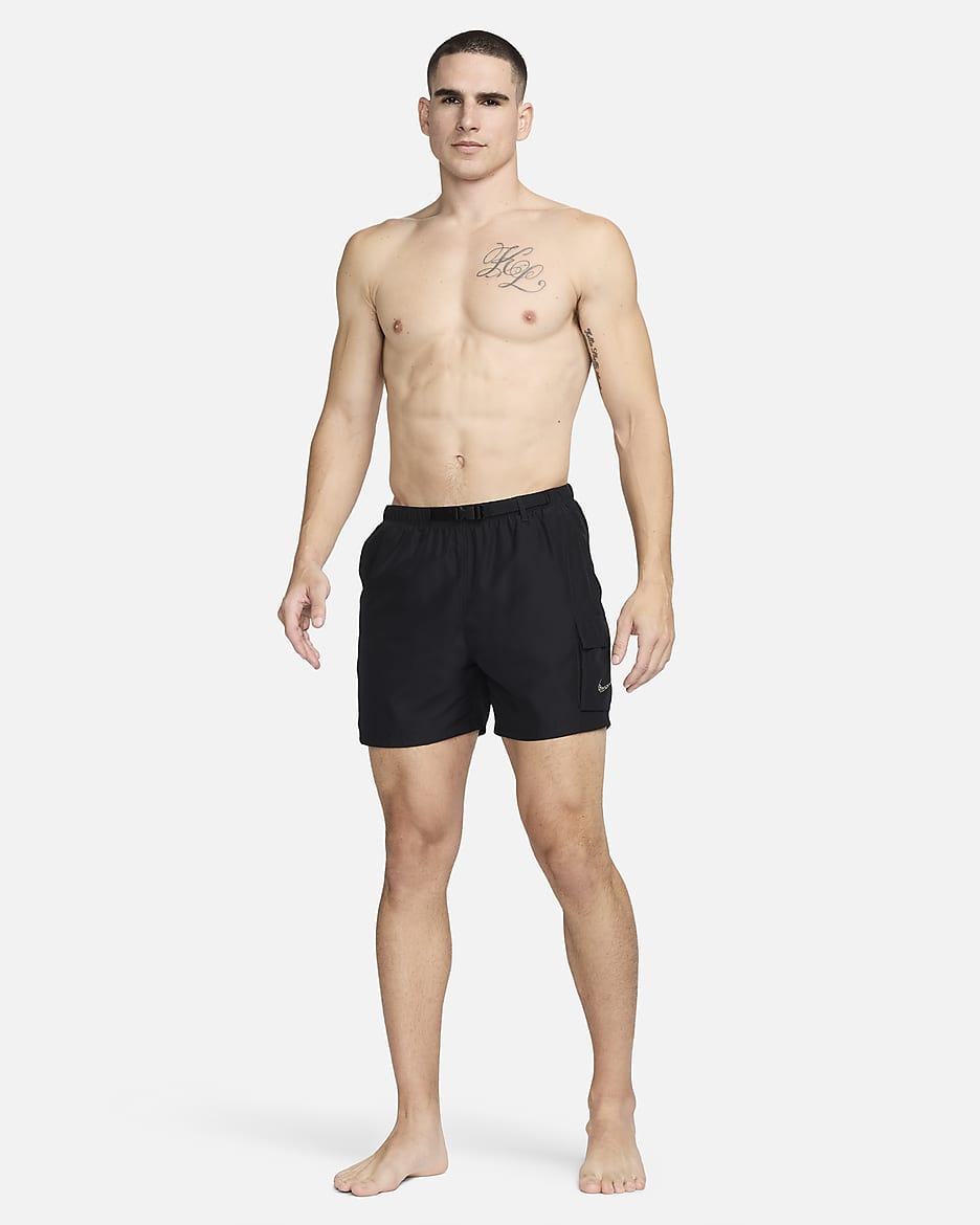 Natación Nike Voyage Pantalones cortos de voleibol de 5" para hombre Shorts de voleibol de 13 cm para hombre Natación Nike Voyage - Negro