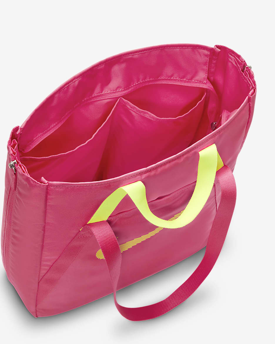 Torba na siłownię Nike (28 l) - Aster Pink/Volt/Volt