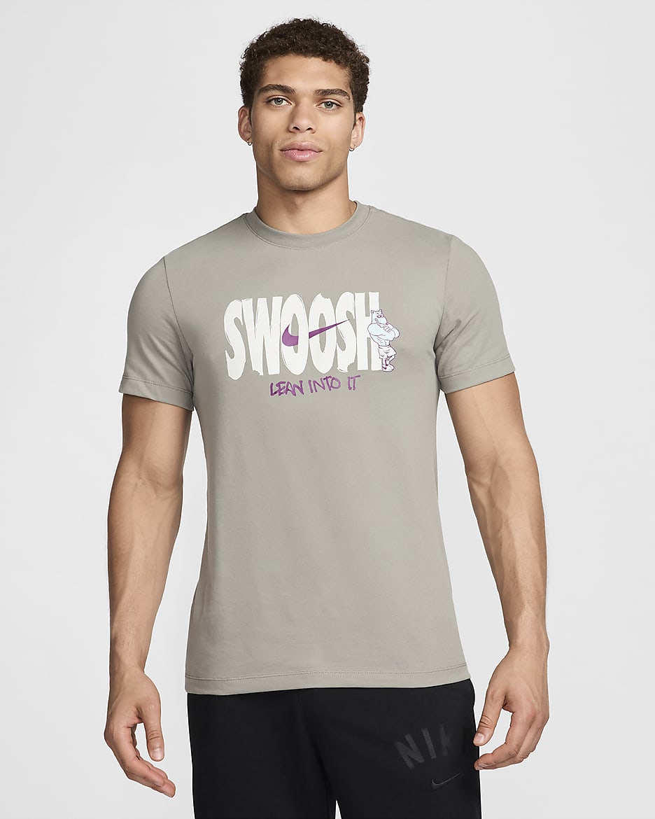 Playera de fitness Nike Dri-FIT para hombre - Estuco oscuro