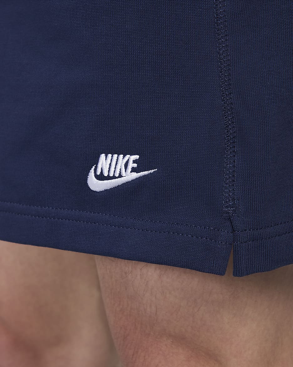 Nike Club Men's Knit Shorts - Midnight Navy/White