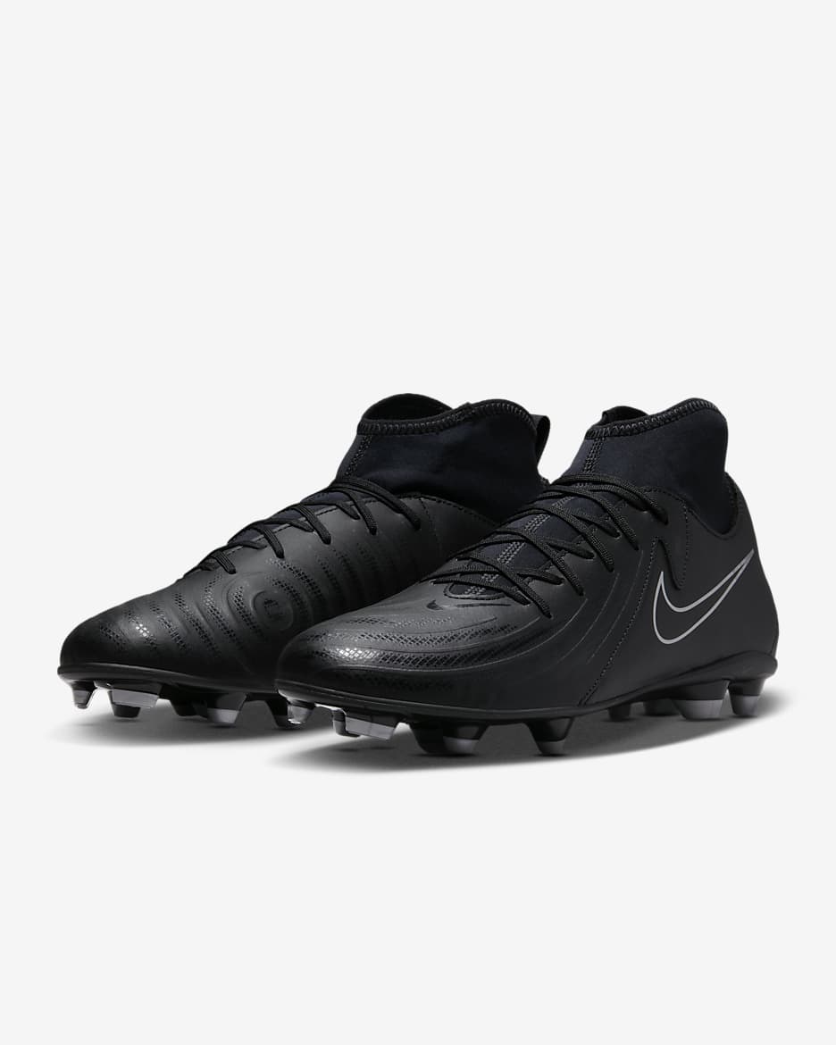 Nike Phantom Luna 2 Club MG High-Top Football Boot - Black/Black