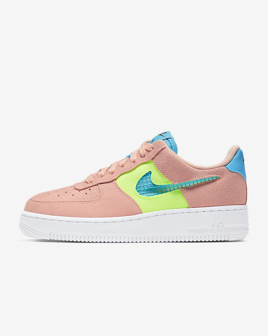 Nike Air Force 1 '07 SE Women's Shoe - Washed Coral/Ghost Green/Black/Oracle Aqua