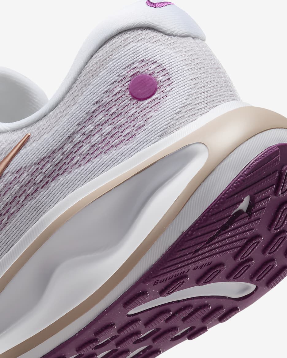 Nike Journey Run 女款路跑鞋 - 白色/Hot Fuchsia/Platinum Violet/Metallic Red Bronze